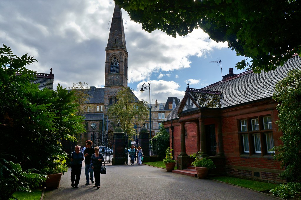 Church Steeple from the garden's entry gate Karl Gercens Flickr