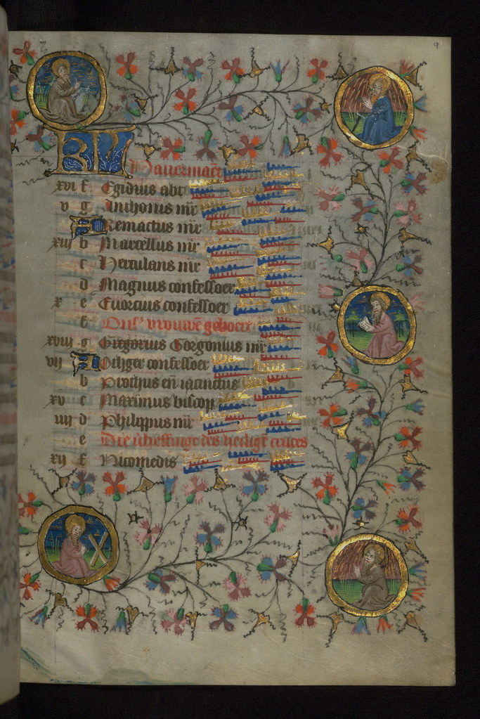 Amherst Hours, Medallions with SS. Paul, Anthony, and Andr… Flickr