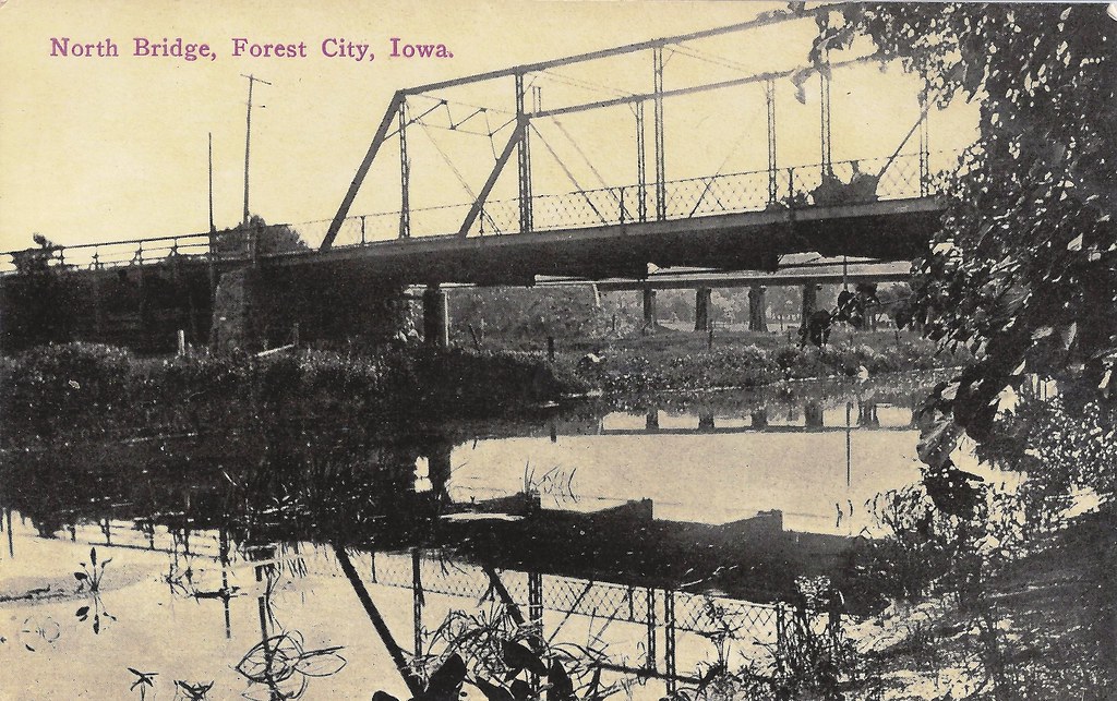 Forest City, Iowa, North Bridge Dated July 23, 1913. Curre… Flickr