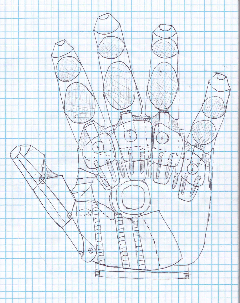 Iron Man Hand Repulsor Blueprints