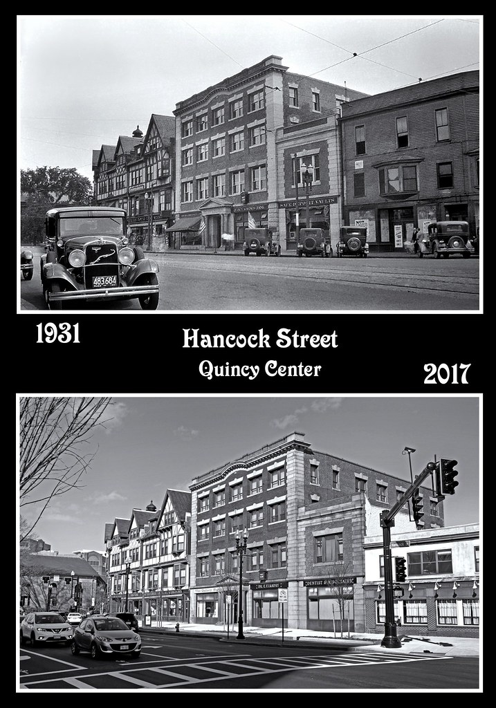 Hancock Street, Quincy Center Two photos of Hancock Street… Flickr