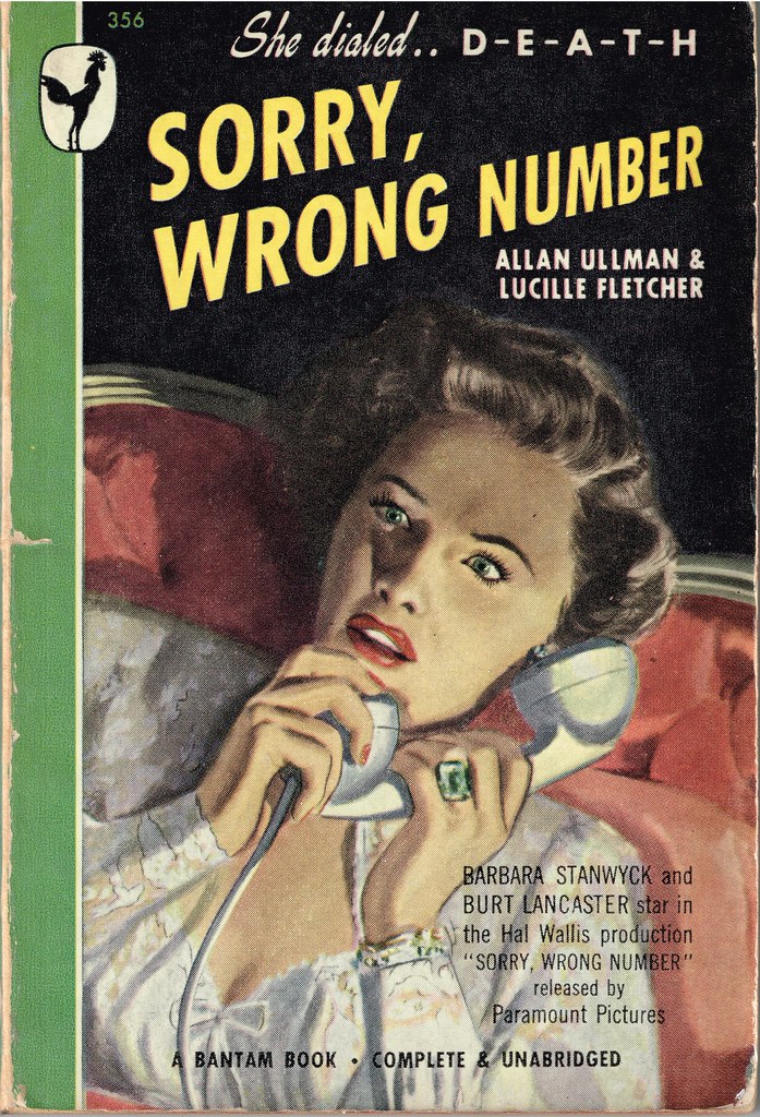 Sorry, Wrong Number Bantam Book 356 (1948) Allan Ullman