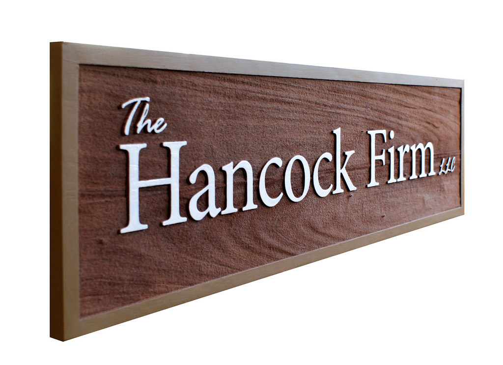 Wood Office Signs by Strata Signage a photo on Flickriver