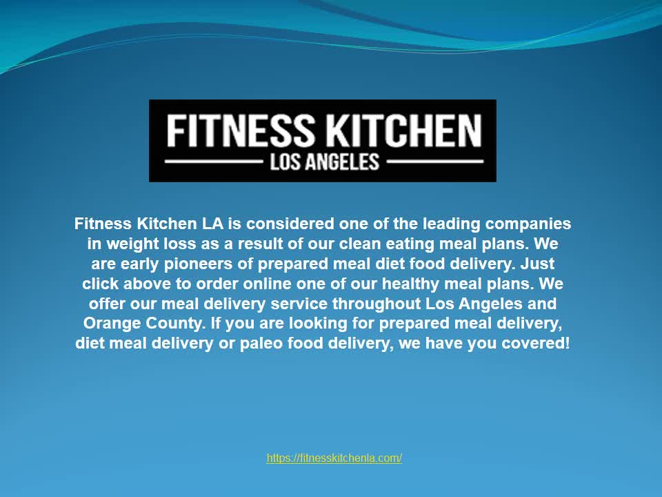 Meal Delivery Services LA USA Fitness Kitchen LA provides … Flickr