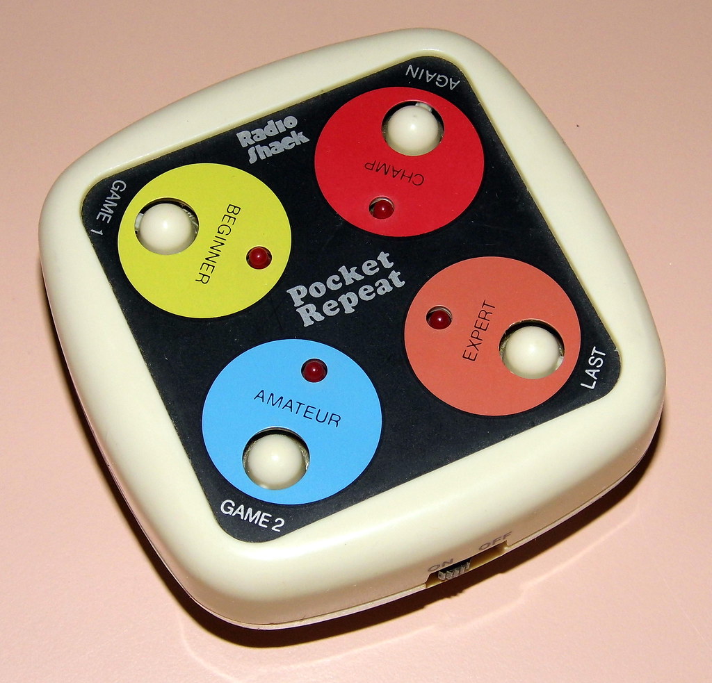 Vintage Pocket Repeat Electronic Handheld Game By Radio Sh… Flickr