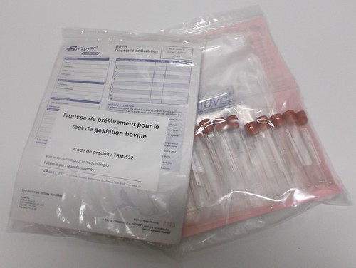 Sampling kit for Bovine pregnancy test To facilitate sampl… Flickr