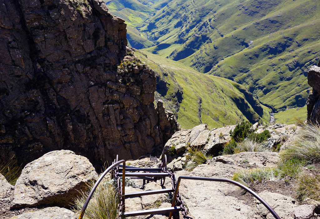 Drakensberg Mountains Chain Ladders on Sentinel Peak Tra… Flickr