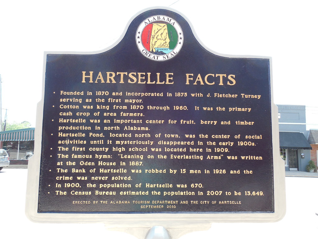 Hartselle Facts Historic Marker In front of the depot in d… Flickr