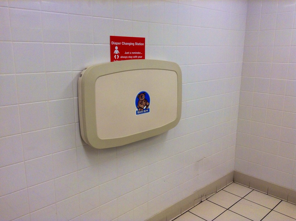 Koala Kare Baby Diaper Changing station fold out table. Pi… Flickr