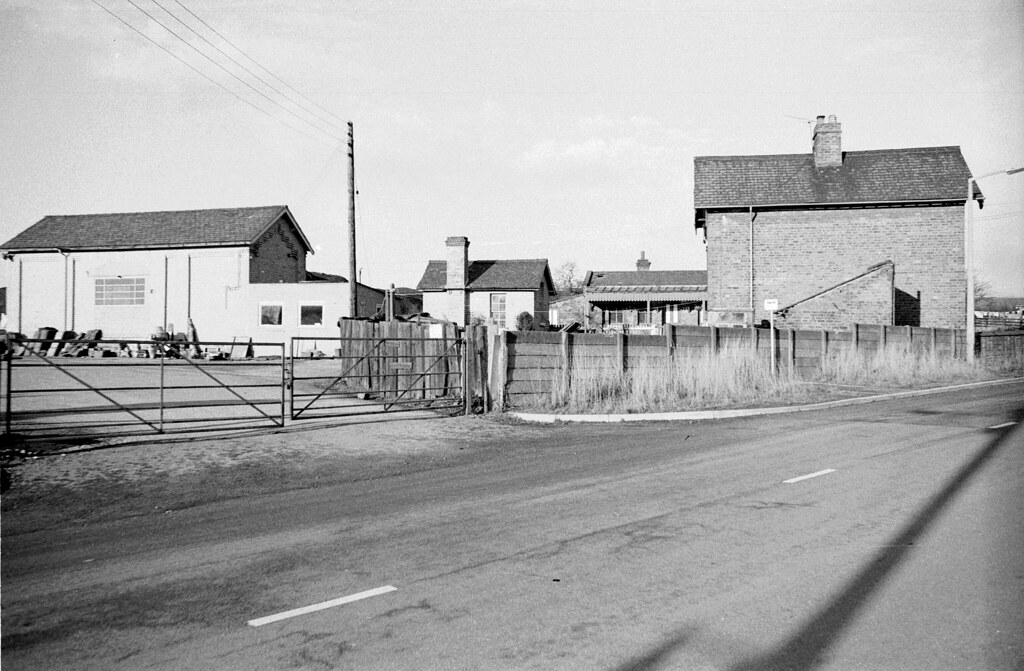 Denby station and goods shed, 1977 View from the road (P77… Flickr