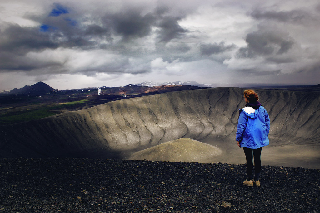 girl at her volcano christian facchini Flickr