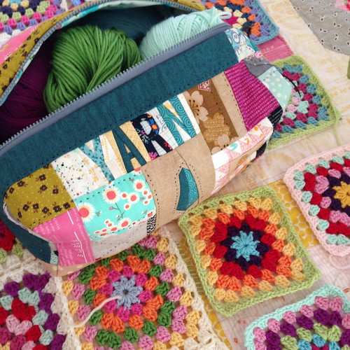 Crochet project bag Melissa Flickr