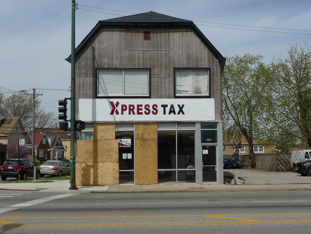 Xpress Tax NE corner of Archer and Lockwood (built in 1913… curtis