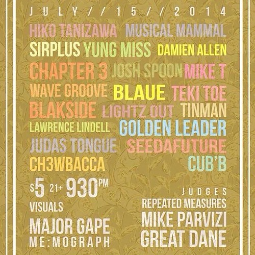 This Tuesday, I (aka memograph) will be doing visuals al… Flickr