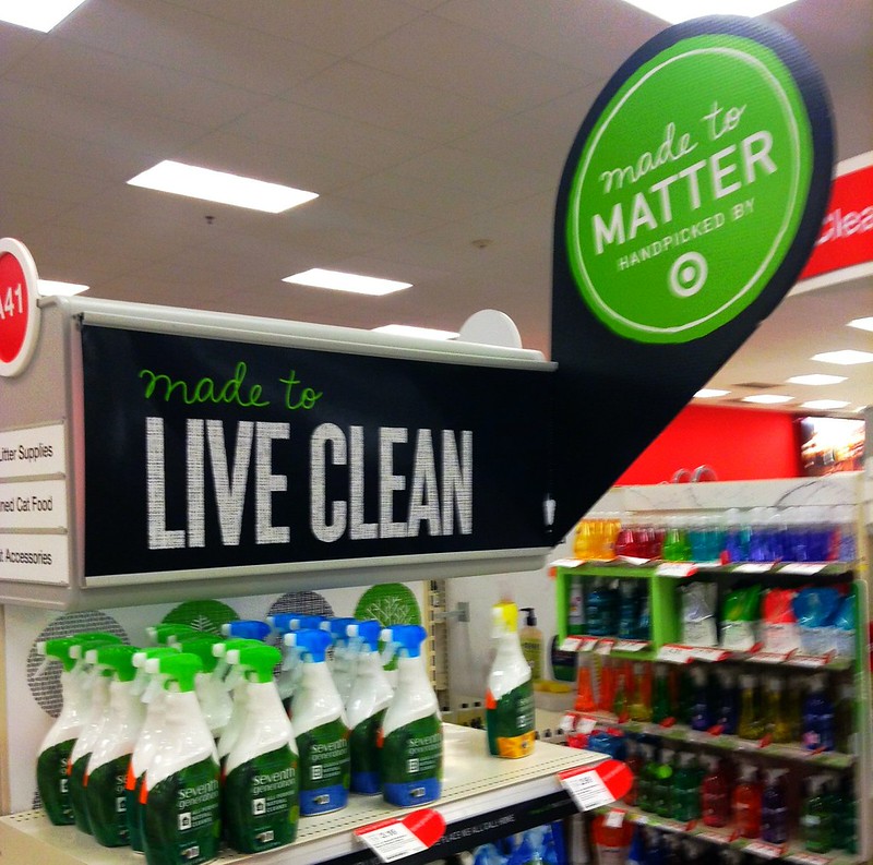 Target Store Live Clean Safe Green Cleaning Products Cleaners 4/30/2014