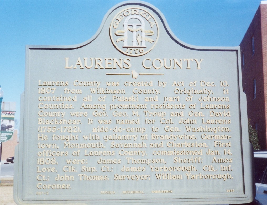 Laurens County Historic Marker Dublin, Jimmy Emerson, DVM