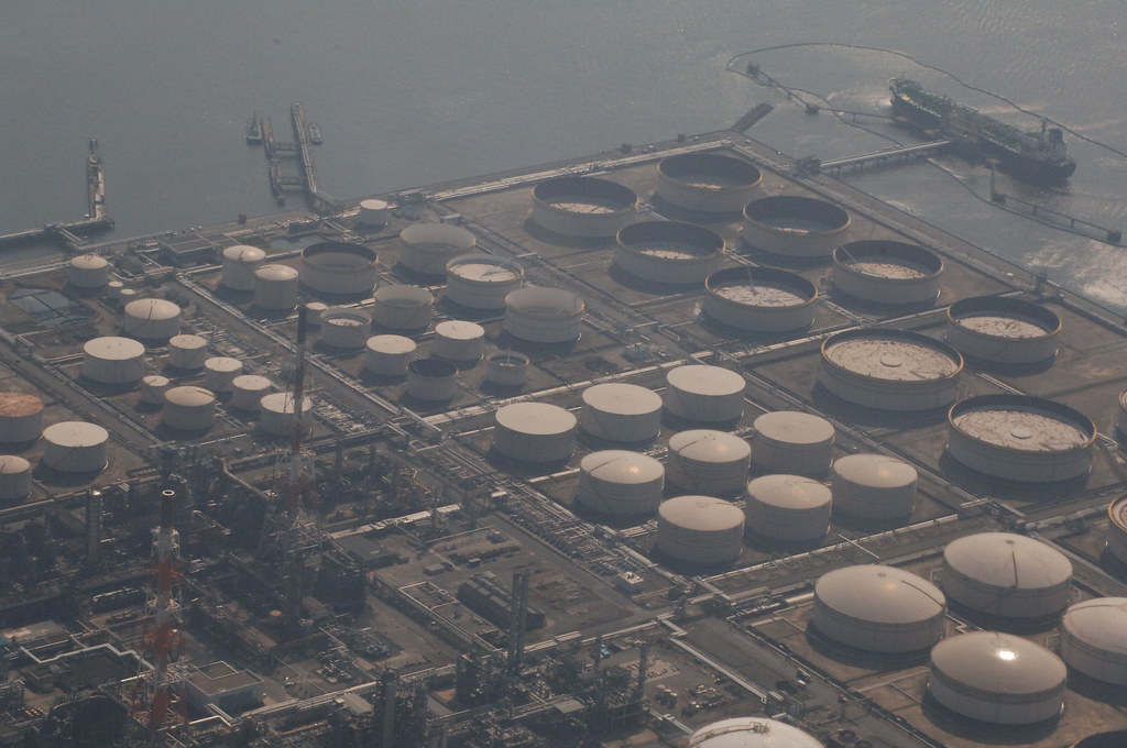 Fuji oil company, Ltd.fromairplane KOX_2746 富士石油袖ヶ浦製油所 w… Flickr