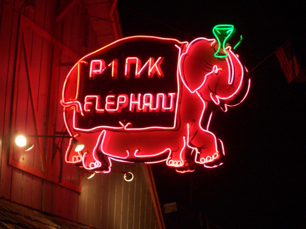 The Pink Elephant bar, Monte Rio, California Todd Lappin Flickr