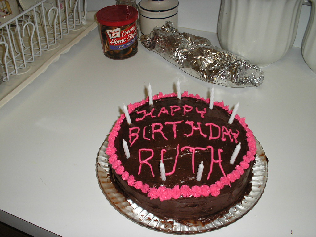Happy Birthday Ruth! Ruth's Birthday Cake. not quite as go… Flickr