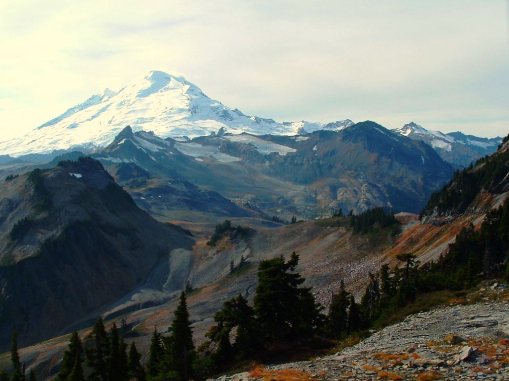 Mt Baker Mt Baker from summit of Table Mountain. Peter Stevens Flickr