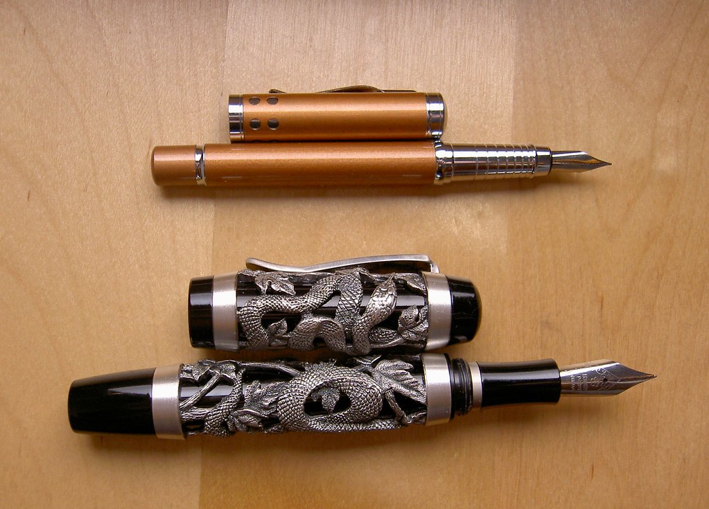 Fountain pens uncapped My fountain pens, uncapped Flickr