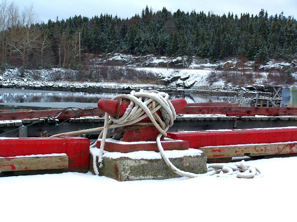 Snowcovered Wharf Burnside, NL Burnside on the Eastport P… Flickr