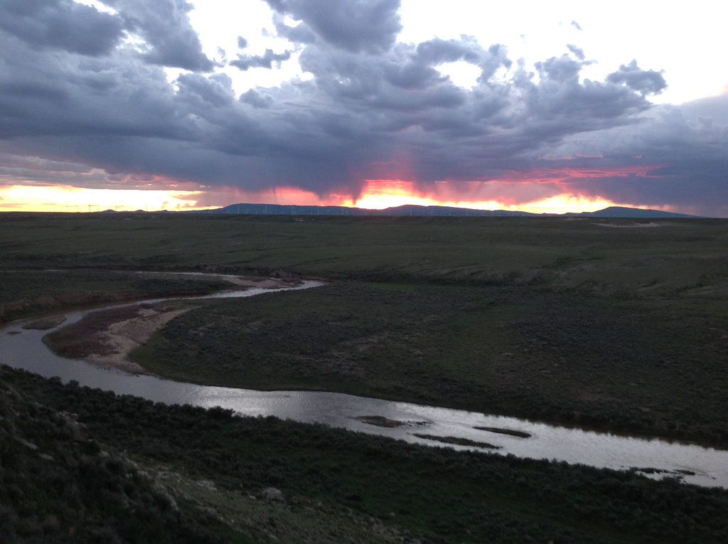The Little Medicine Bow River as seen from the north side … Flickr