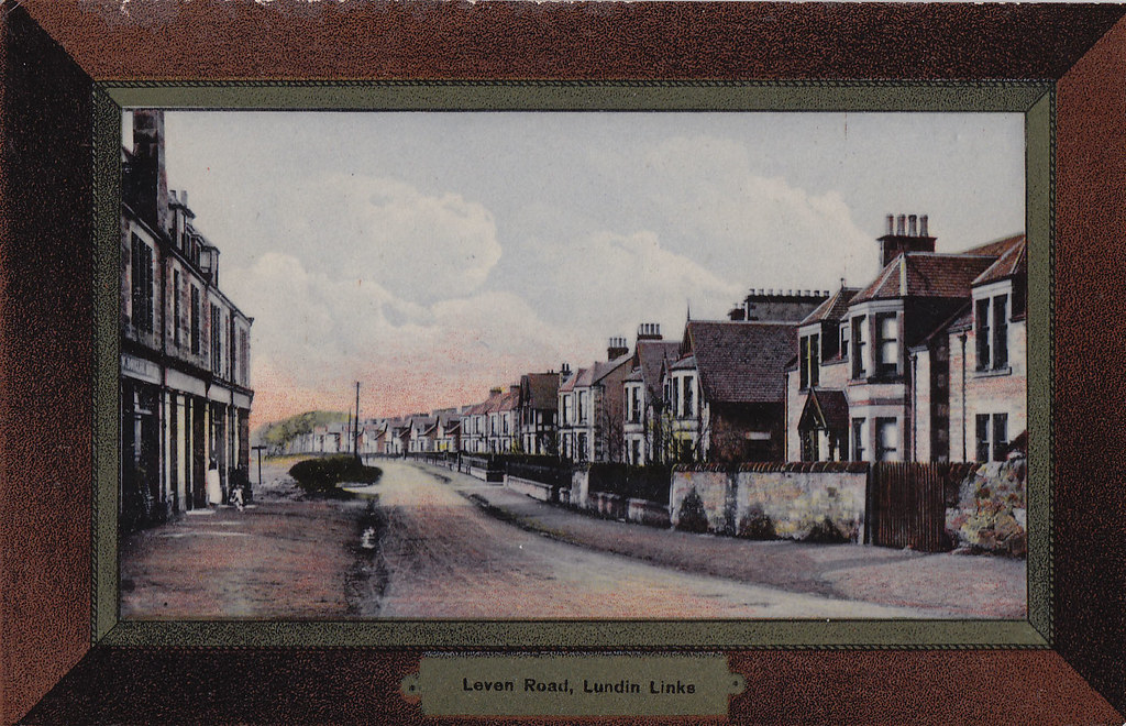 leven road lundin links postcard davidson & sons kirkcal… Flickr