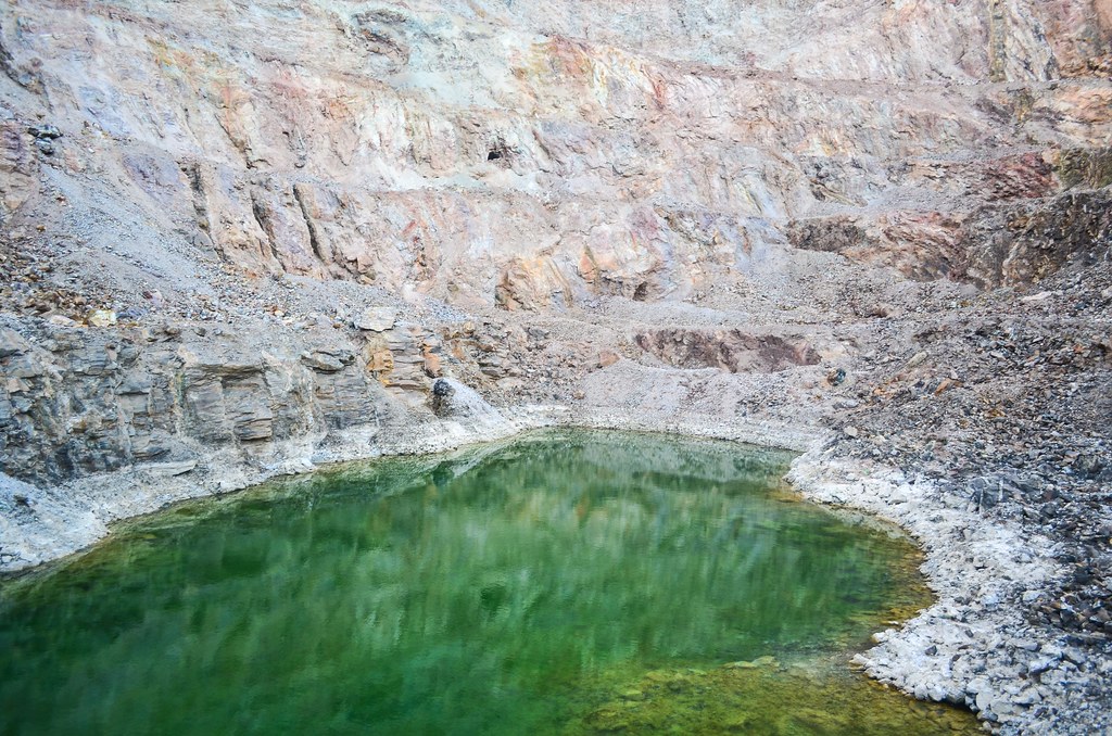 A swim in the green lake of the Brandberg West Mine Flickr