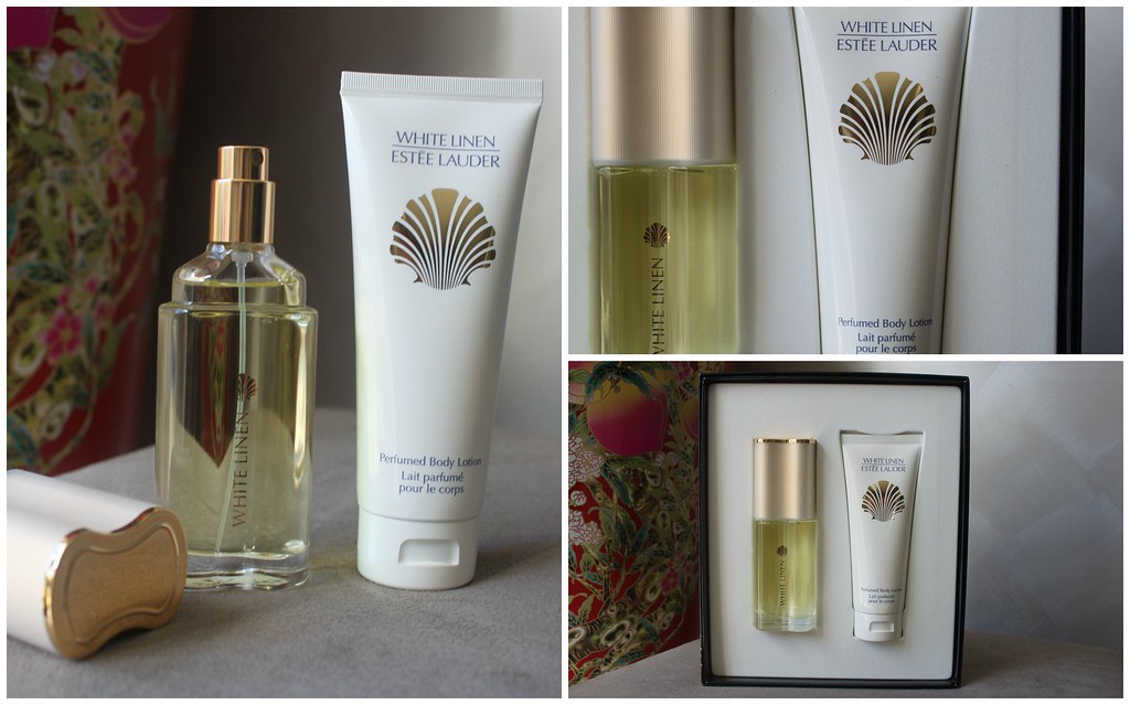 Estee Lauder white linen perfume pack gift body lotion mye… Flickr