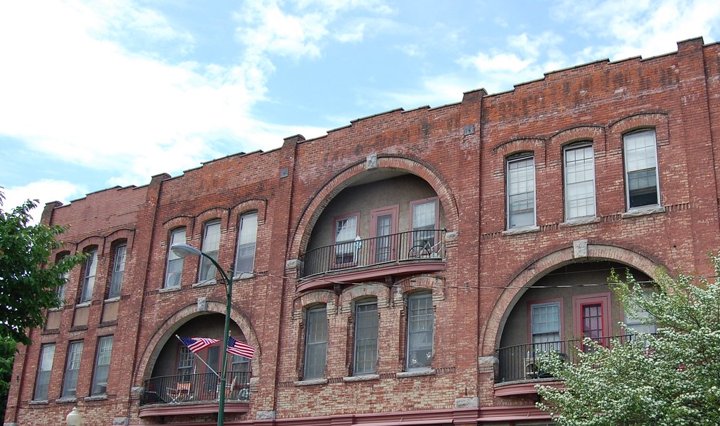 Phelps Street Oneida, NY Top section of the building at … Flickr