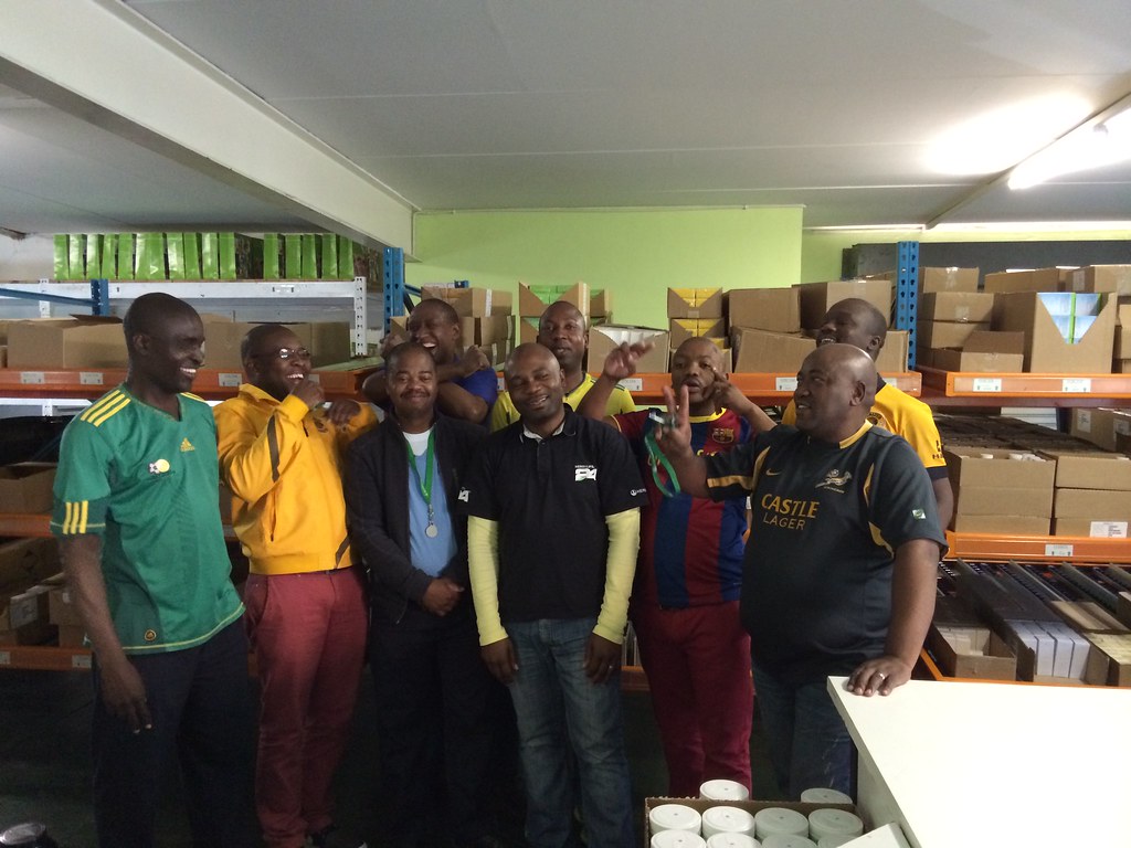 Johannesburg, South Africa warehouse team celebrates the w… Flickr