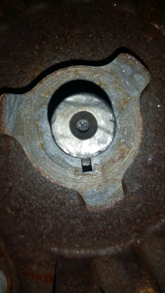 Close up of snowblower flywheel key James Thomas Flickr