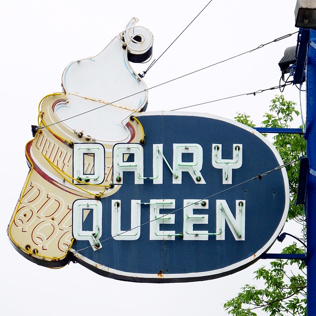 Vintage Dairy Queen sign L'ÎlePerrot, Quebec. Flickr