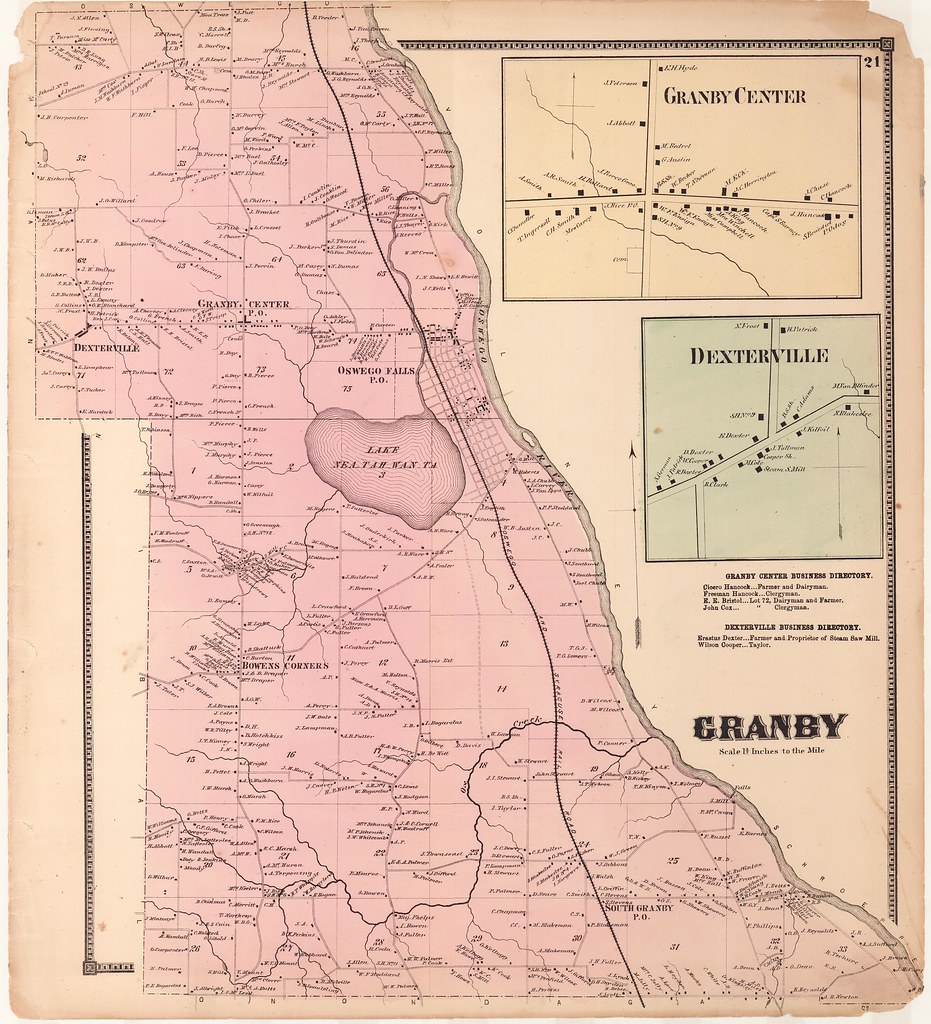 1867 Grandby 1867 map of Granby Township, Oswego Co., NY (… Flickr