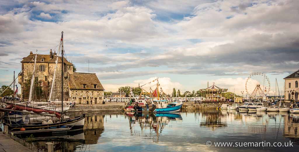Honfleur Harbour Boats in the harbour in Honfleur, France Sue