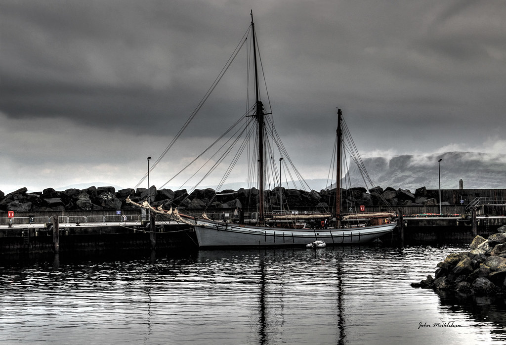 maritime festival 2023 ballycastle Brooding Sky Tall Ship in Ballycastle for the Maritime Fes… John