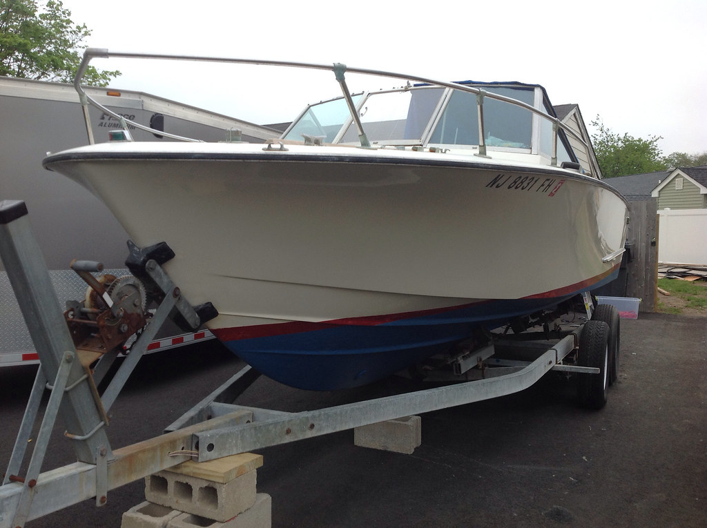 23 Chris Craft Lancer Port bow on trailer don Boterus Flickr