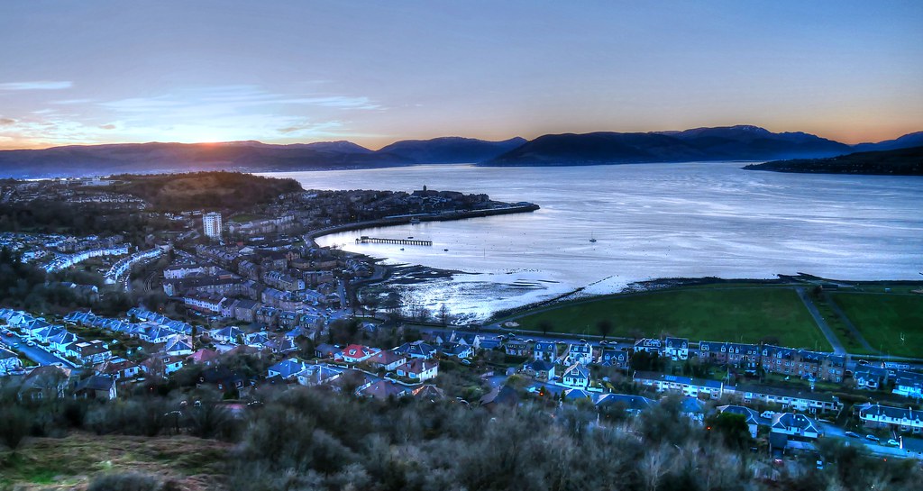 Lyle Hill, Greenock,Sunset Alan Austin Flickr