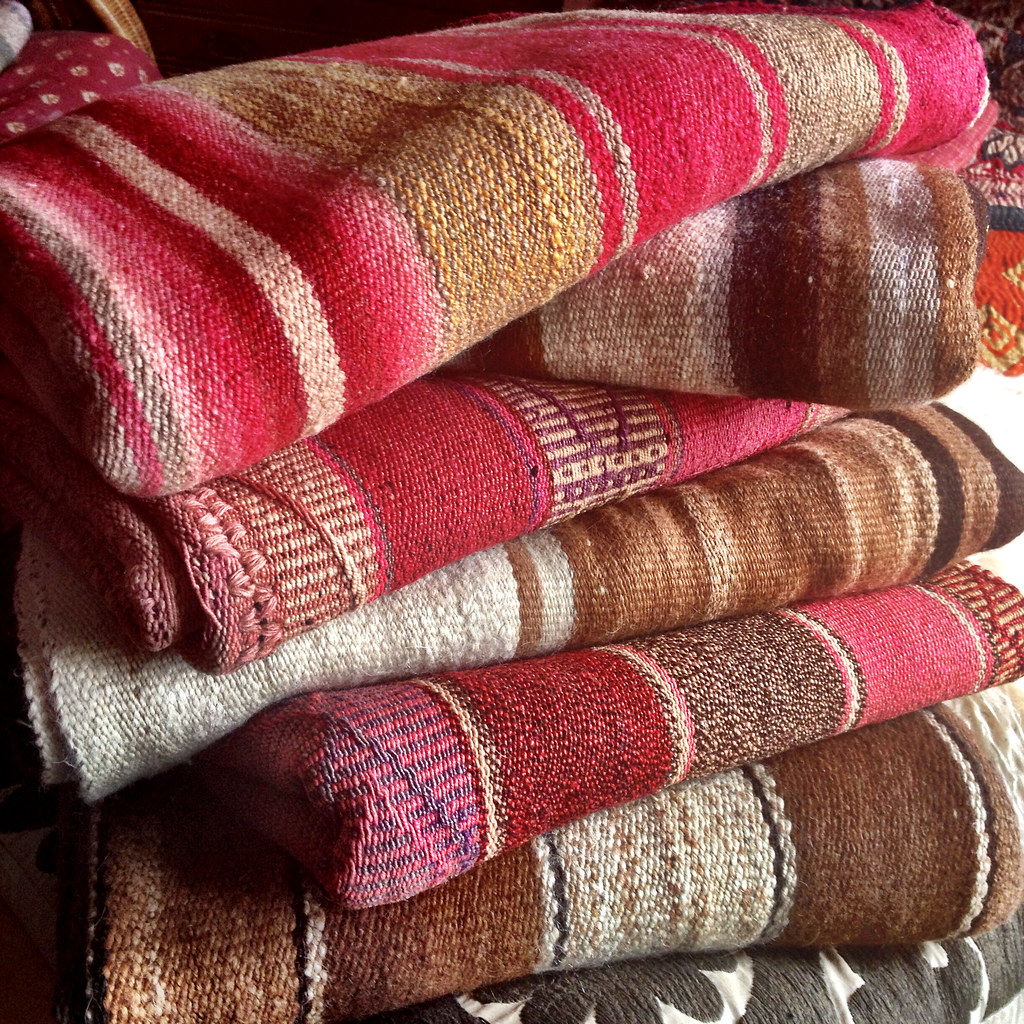 colour and texture fest....stunning Aymara blankets Flickr