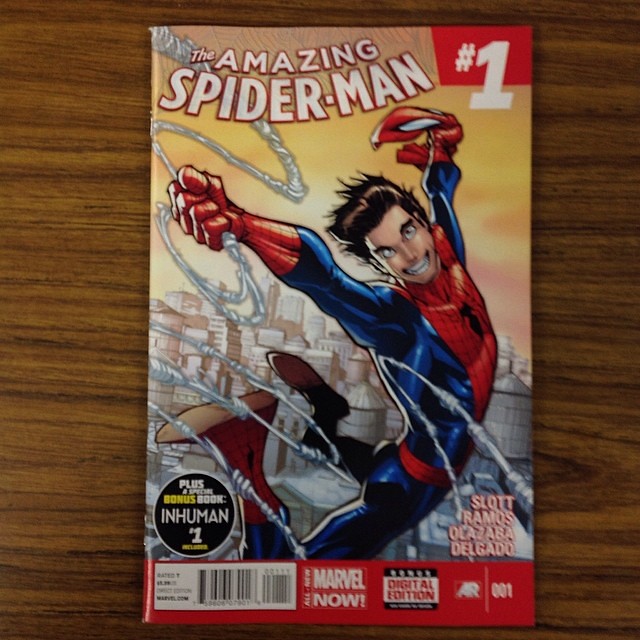Amazing SpiderMan number 1 out today by a HEAP LOAD of aw… Flickr