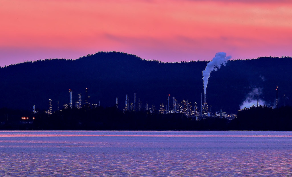 Anacortes, industrial at sunset liquidcrash Flickr