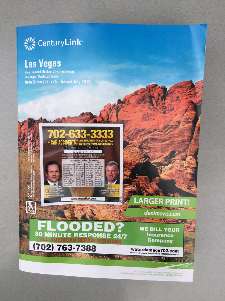Larger Print! Las Vegas Phone Book 07.2015 | Ron Mader | Flickr