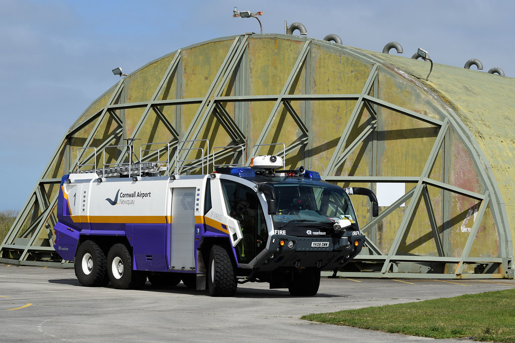 Newquay Airport 'Fire 1' Rosenbauer Panther, YK08DWW Flickr