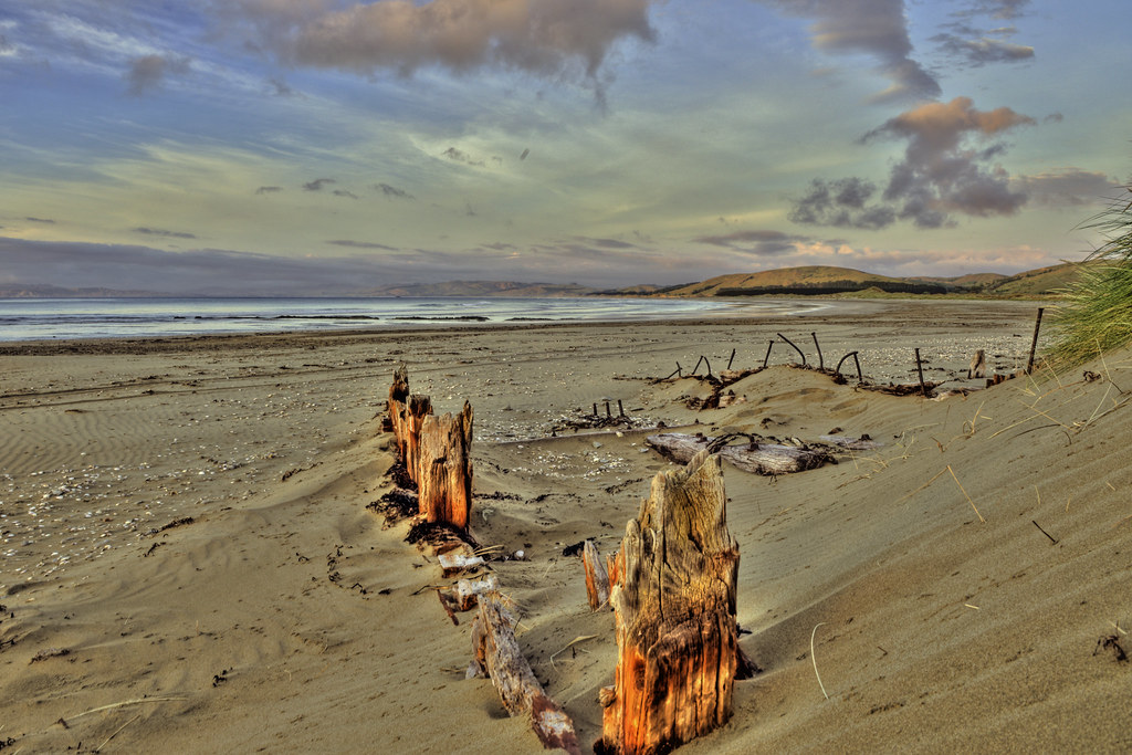 blackhead beach, Porangahau old shipwreck not much left Flickr