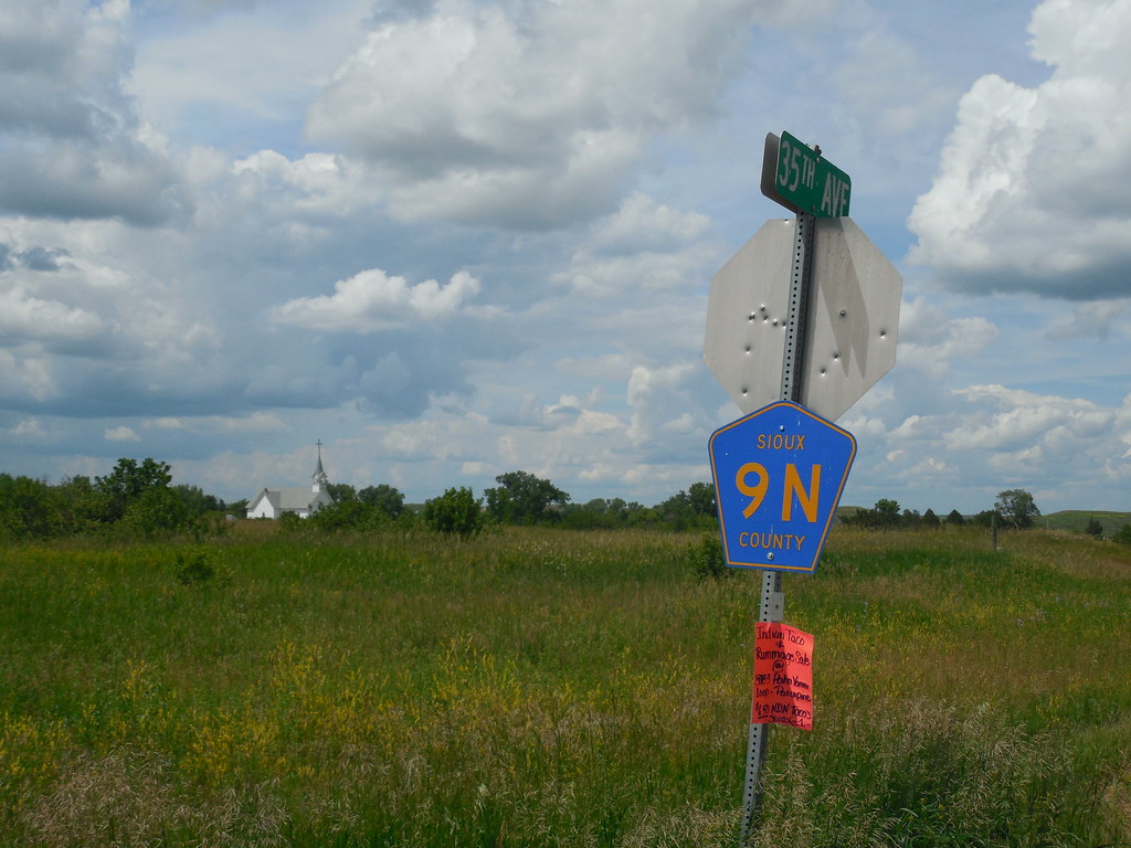 Sioux County Road 9N Sign Porcupine, North Dakota Sioux Co… Flickr