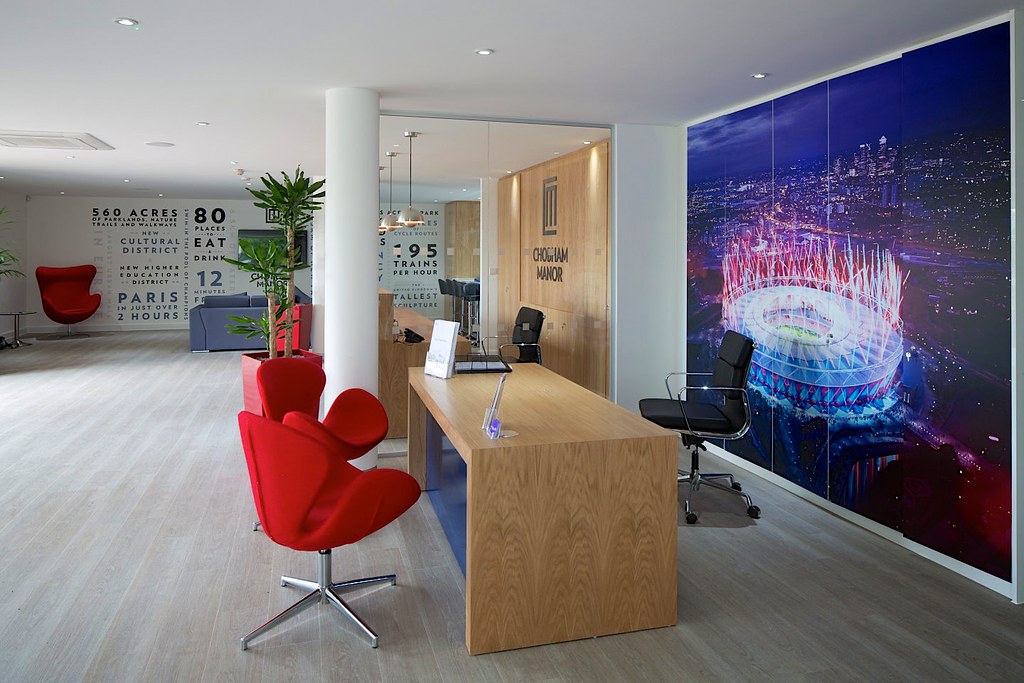 Chobham Manor marketing suite reception This photo shows… Flickr