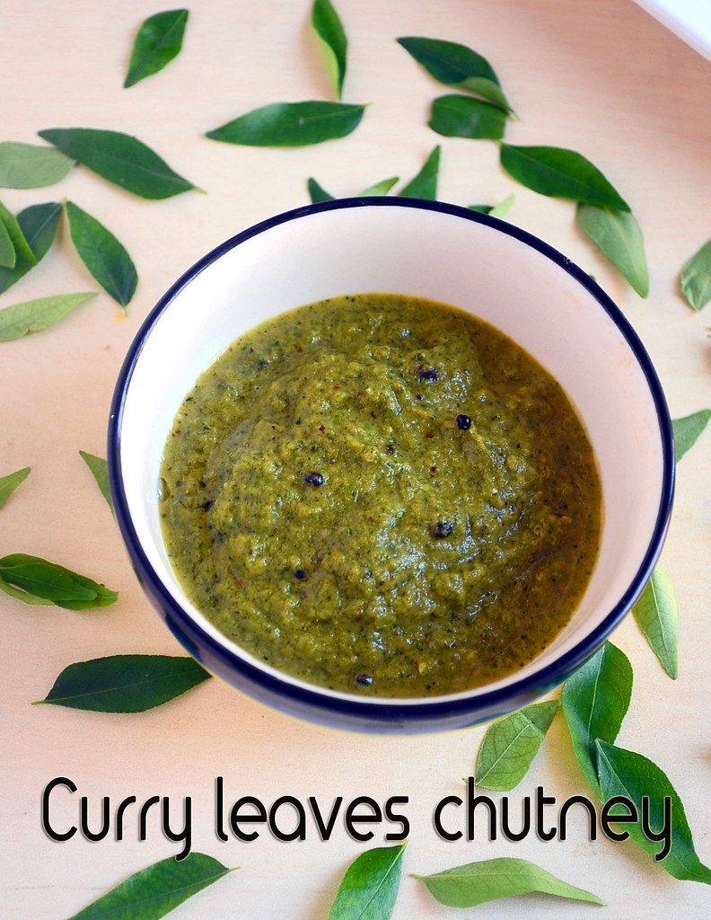curry leaves chutney recipe Chitra sendhil Flickr