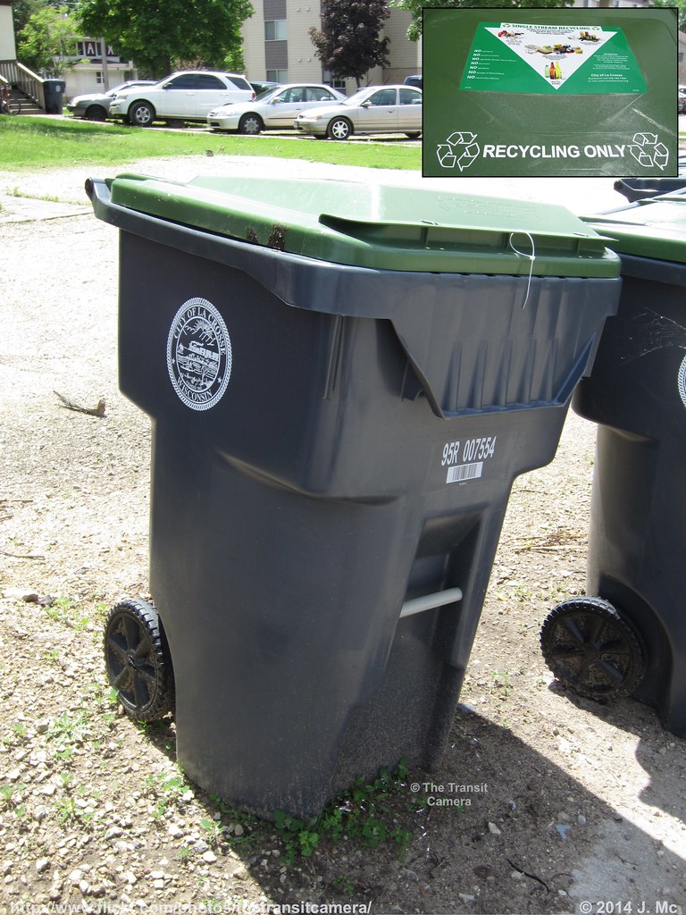 City of La Crosse Recycling Cart Rehrig Pacific model ROC… Flickr
