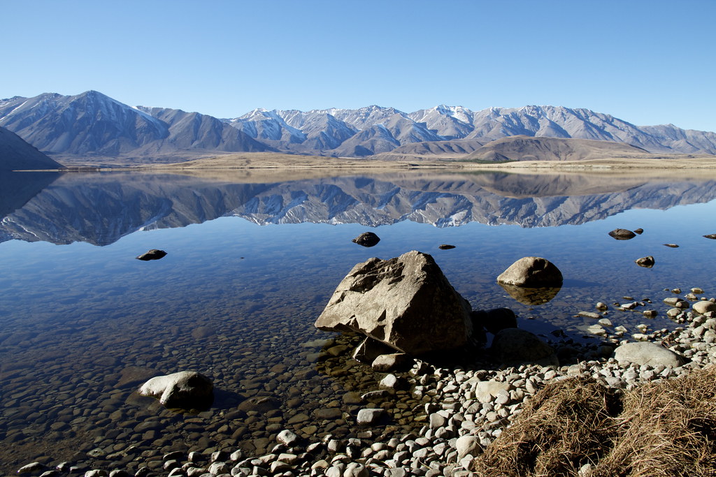 Lake Heron Canterbury New Zealand Lake Heron is the larges… Flickr
